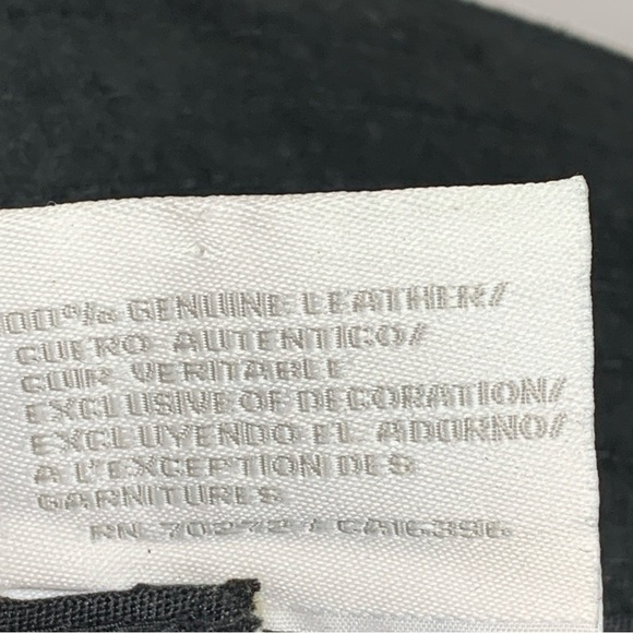 Liz Claiborne Womens Hat Wool Wide Brim Black Leather Braided Strap main image 8